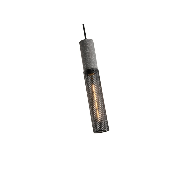 Arte Illumina Φωτιστικό Κρεμαστό Γύψινο Μαύρο 1x E27 Max 40W 655x655x380mm SCOURO (144-50001)
