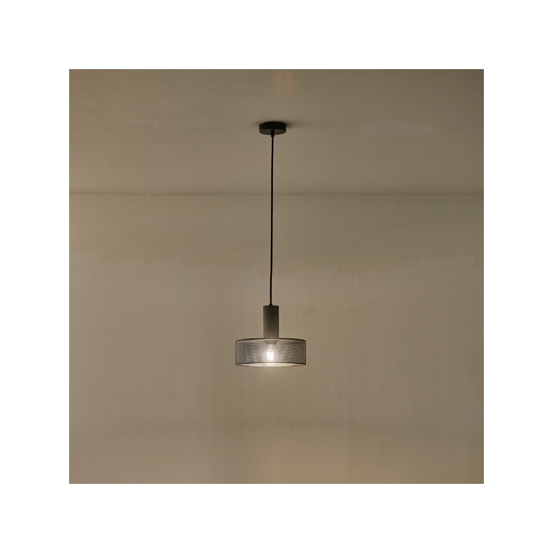 Arte Illumina Φωτιστικό Κρεμαστό Γύψινο Μαύρο 1x E27 Max 40W 255x255x200mm SCOURO (144-50002)