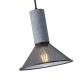 Arte Illumina Φωτιστικό Κρεμαστό Γύψινο Μαύρο 1x E27 Max 40W 120x120x260mm SCOURO (144-50004)