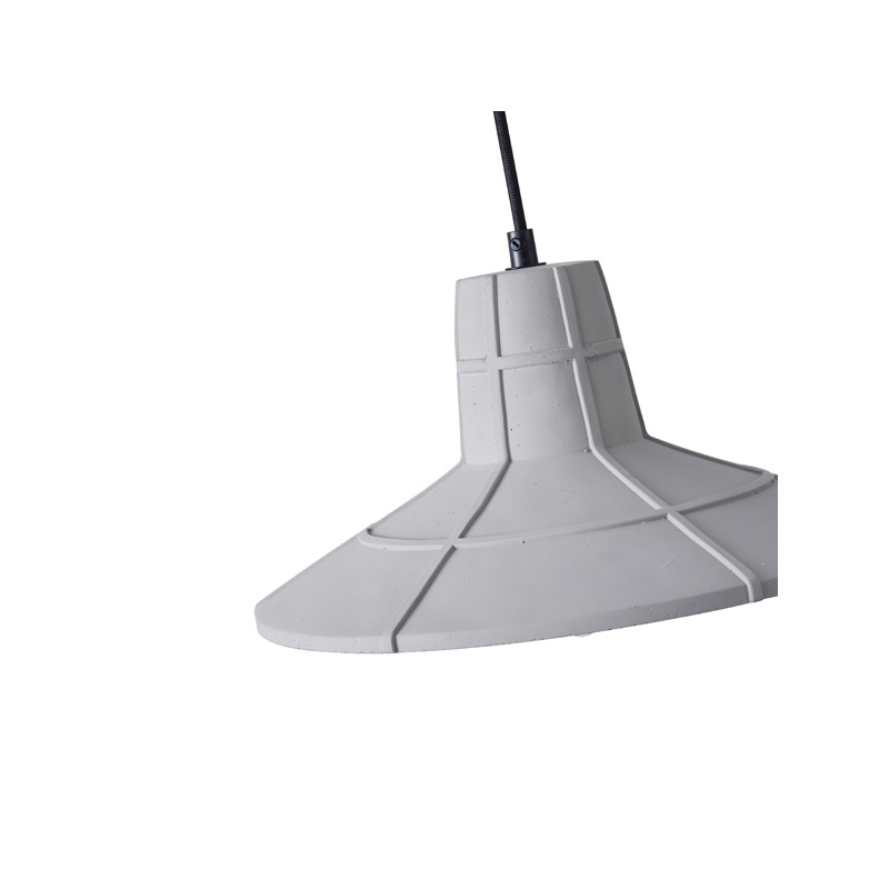 Arte Illumina Φωτιστικό Κρεμαστό Γύψινο Γκρι 1x E27 Max 15W 320x320x160mm PLASTER SERIES (144-50008)