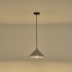 Arte Illumina Φωτιστικό Κρεμαστό Γύψινο Γκρι 1x E27 Max 15W 250x250x1240mm PLATRE (144-50011)