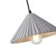 Arte Illumina Φωτιστικό Κρεμαστό Γύψινο Γκρι 1x E27 Max 15W 250x250x1240mm PLATRE (144-50011)