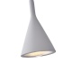 Arte Illumina Φωτιστικό Κρεμαστό Γύψινο Γκρι 1x E27 Max 15W 150x150x250mm YESO (144-50012)