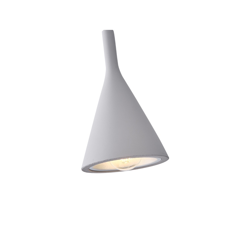 Arte Illumina Φωτιστικό Κρεμαστό Γύψινο Γκρι 1x E27 Max 15W 150x150x250mm YESO (144-50012)