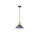 Arte Illumina Φωτιστικό Κρεμαστό Γύψινο Μαύρο 1x E27 Max 15W 250x250x180mm PLASTER SERIES (144-50013)
