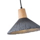 Arte Illumina Φωτιστικό Κρεμαστό Γύψινο Μαύρο 1x E27 Max 15W 250x250x180mm PLASTER SERIES (144-50013)