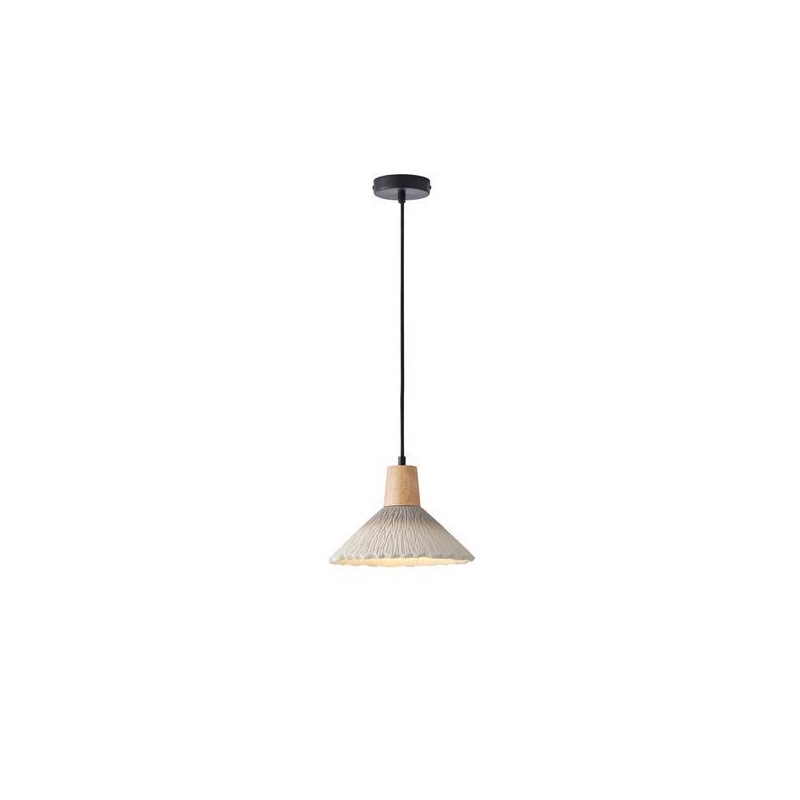 Arte Illumina Φωτιστικό Κρεμαστό Γύψινο Χακί 1x E27 Max 15W 250x250x180mm GESSO (144-50014)