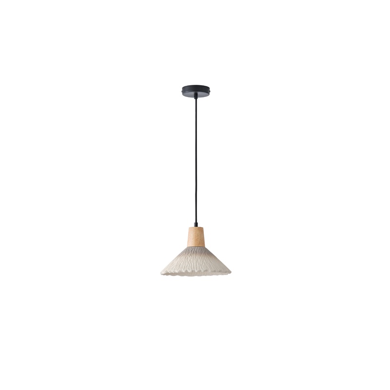 Arte Illumina Φωτιστικό Κρεμαστό Γύψινο Χακί 1x E27 Max 15W 250x250x180mm GESSO (144-50014)