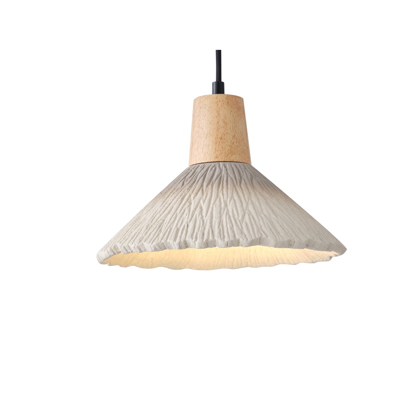 Arte Illumina Φωτιστικό Κρεμαστό Γύψινο Χακί 1x E27 Max 15W 250x250x180mm GESSO (144-50014)