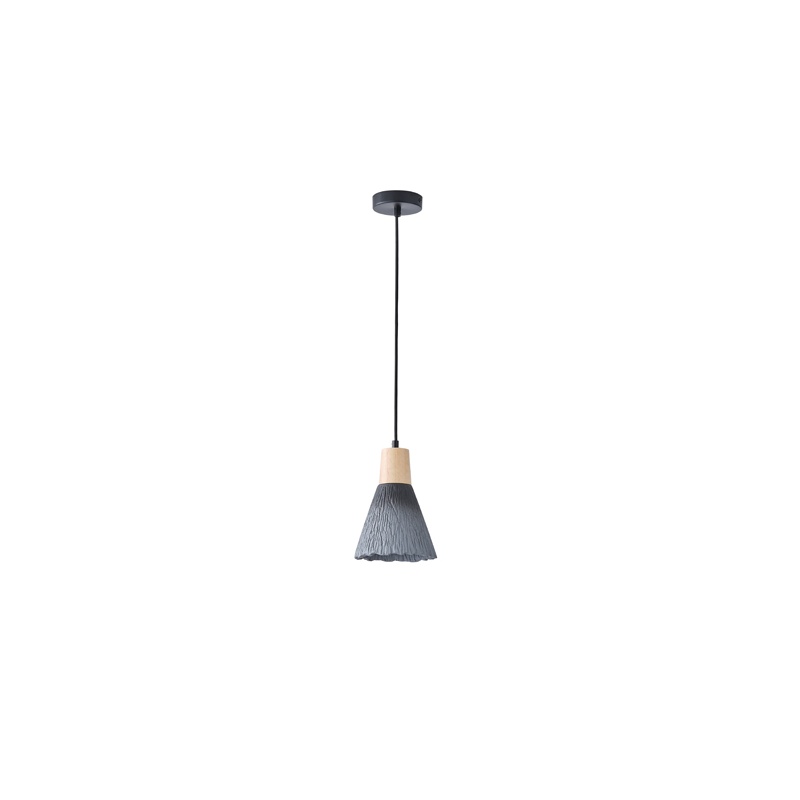 Arte Illumina Φωτιστικό Κρεμαστό Γύψινο Μαύρο 1x E27 Max 15W 160x160x220mm GESSO (144-50015)