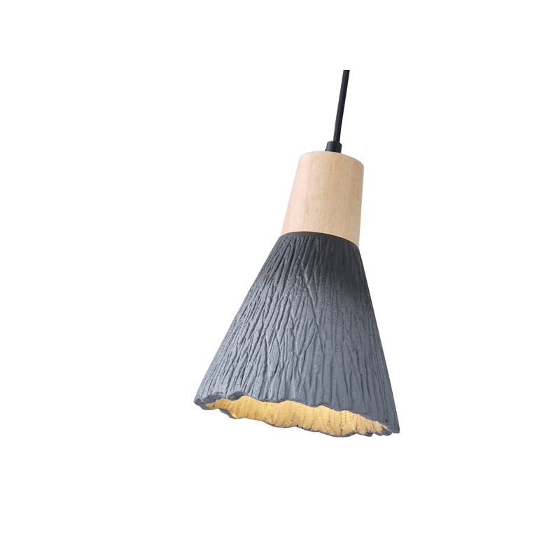 Arte Illumina Φωτιστικό Κρεμαστό Γύψινο Μαύρο 1x E27 Max 15W 160x160x220mm GESSO (144-50015)