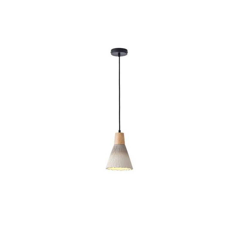 Arte Illumina Φωτιστικό Κρεμαστό Γύψινο Χακί 1x E27 Max 15W 160x160x220mm GESSO (144-50016)