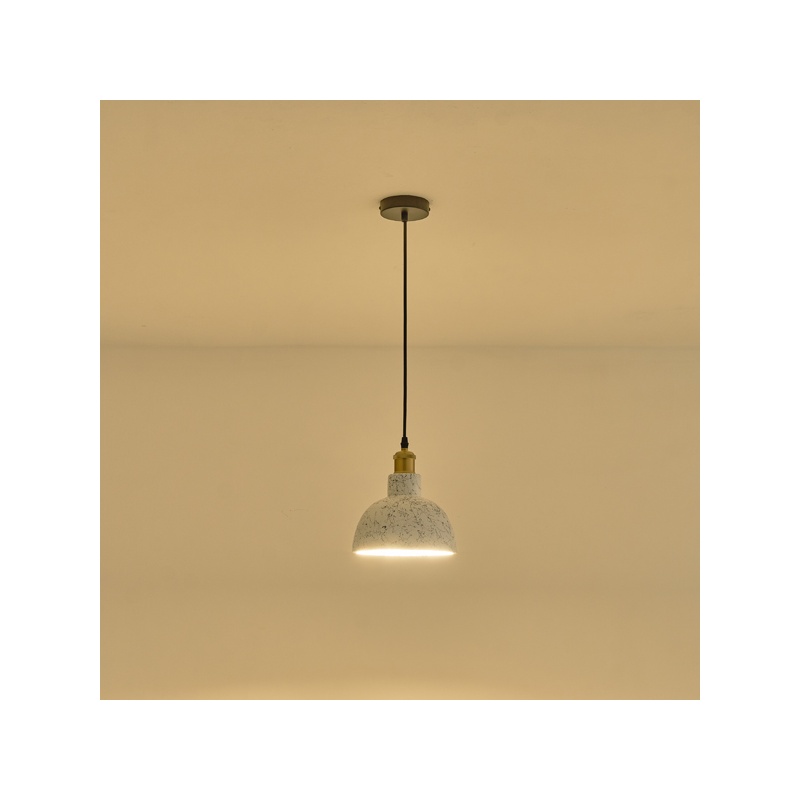 Arte Illumina Φωτιστικό Κρεμαστό Γύψινο E27 Max 15W 200x200x160mm SPLASHED (144-50017)