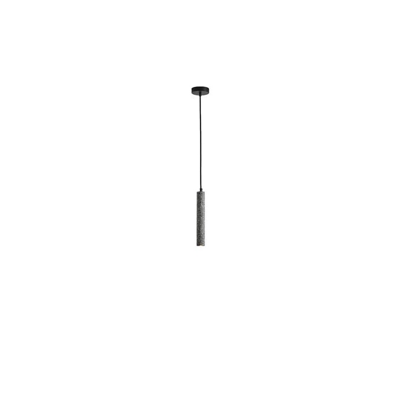 Arte Illumina Φωτιστικό Κρεμαστό Γύψινο Γκρι GU10 Max 3W 45x45x300mm SALPICO (144-50019)