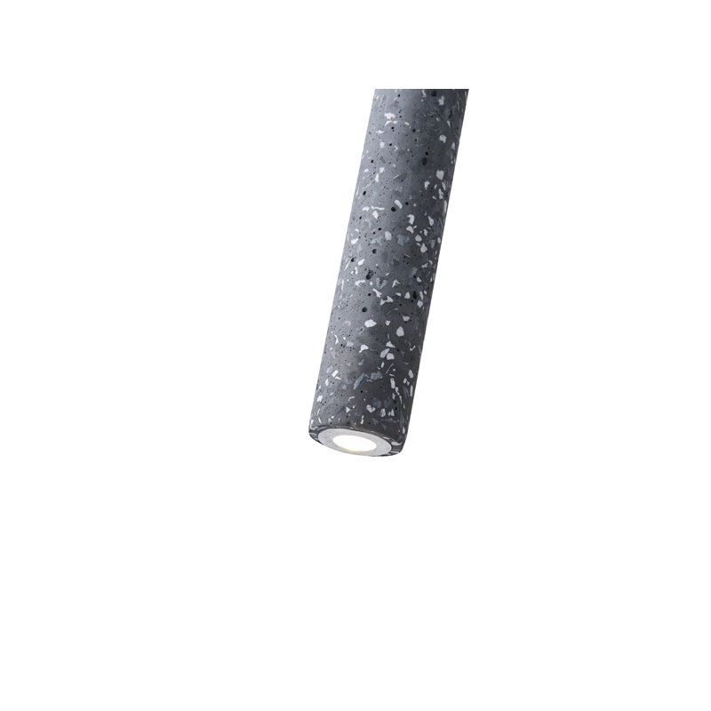 Arte Illumina Φωτιστικό Κρεμαστό Γύψινο Μαύρο GU10 Max 3W 45x45x300mm SALPICO (144-50020)
