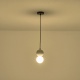Arte Illumina Φωτιστικό Κρεμαστό Γύψινο Γκρι G9 Max 15W 100x100x210mm PLASTER SERIES (144-50022)
