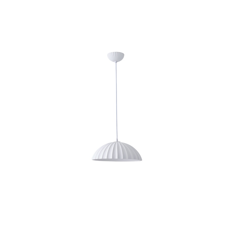Arte Illumina Φωτιστικό Κρεμαστό Γύψινο Λευκό 1x E27 Max 15W 350x350x130mm CALCO (144-50027)