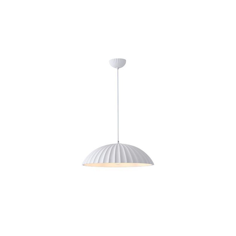 Arte Illumina Φωτιστικό Κρεμαστό Γύψινο Λευκό 1x E27 Max 15W 500x500x130mm CALCO (144-50028)