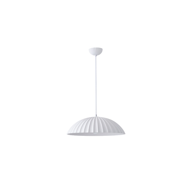 Arte Illumina Φωτιστικό Κρεμαστό Γύψινο Λευκό 1x E27 Max 15W 500x500x130mm CALCO (144-50028)