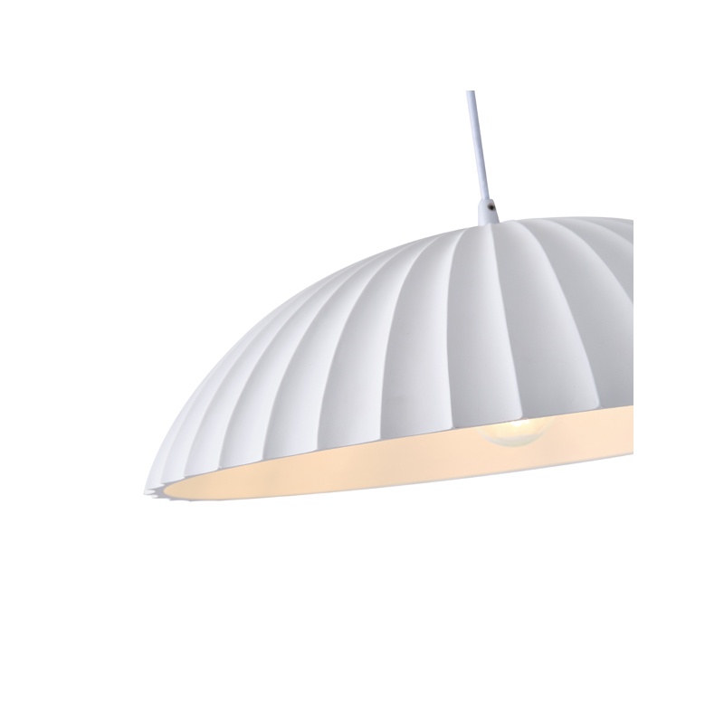 Arte Illumina Φωτιστικό Κρεμαστό Γύψινο Λευκό 1x E27 Max 15W 500x500x130mm CALCO (144-50028)
