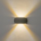 Arte Illumina Απλίκα Γύψινη Γκρι 5W 3000K 450Lm 270x130x140mm CALCO (144-50029)