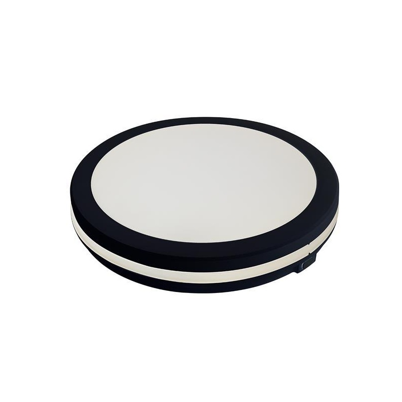 Arte Illumina Πλαφονιέρα LED 40W 3600Lm Φ40 3CCT 3000-4000-6500K Μαύρο OBEN (144-51030)