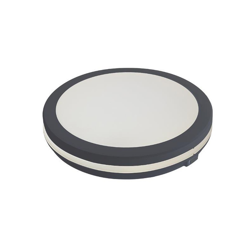 Arte Illumina Πλαφονιέρα LED 40W 3600Lm Φ40 3CCT 3000-4000-6500K Γραφίτης OBEN (144-51032)