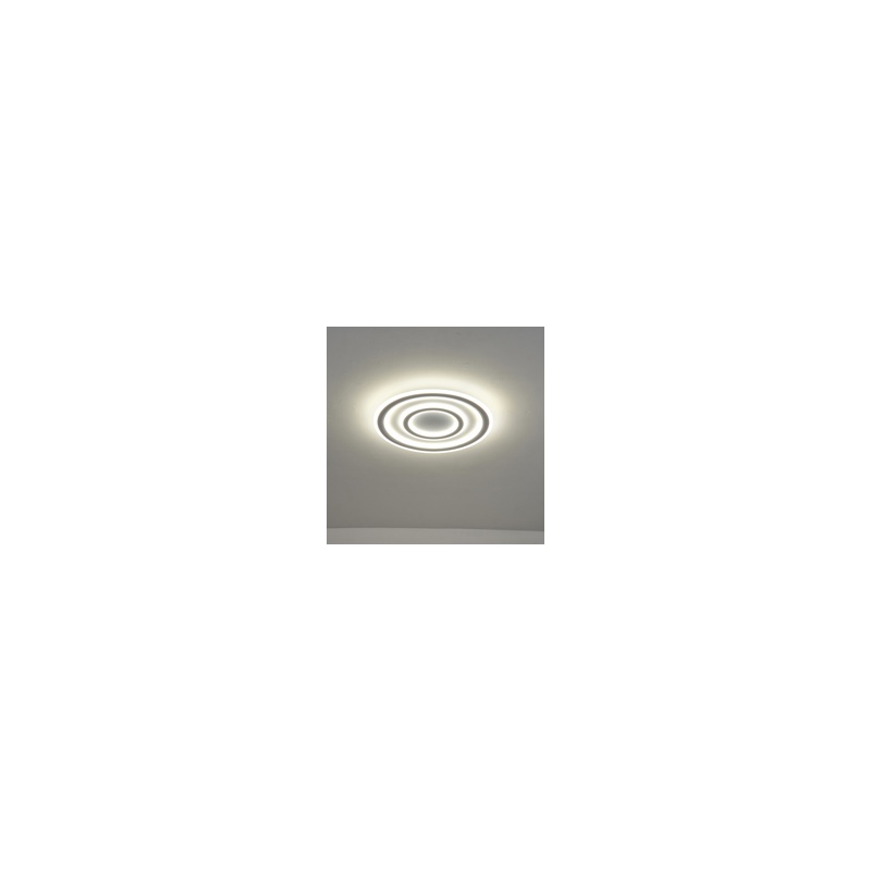 Arte Illumina Πλαφονιέρα LED 60W 3840Lm Φ50 3CCT 3000-4000-6500K 510x60mm Λευκό MOTIVO (144-51034)