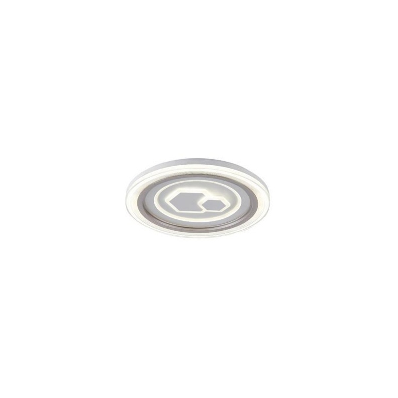 Arte Illumina Πλαφονιέρα LED 60W 5100Lm Φ50 3CCT 3000-4000-6500K 490x50mm Λευκό MOTIVO (144-51035)