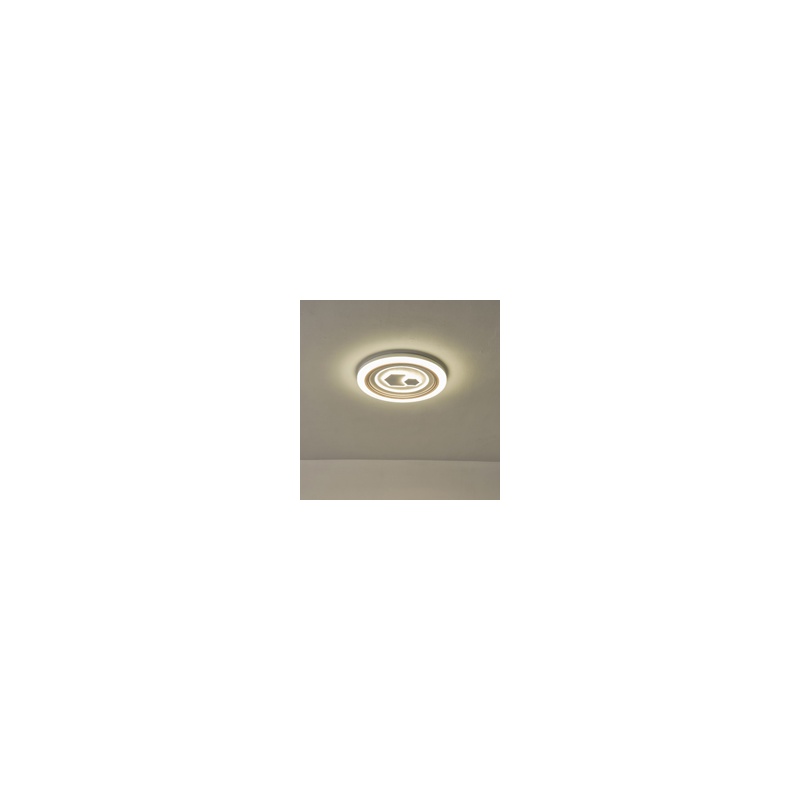 Arte Illumina Πλαφονιέρα LED 60W 5100Lm Φ50 3CCT 3000-4000-6500K 490x50mm Λευκό MOTIVO (144-51035)