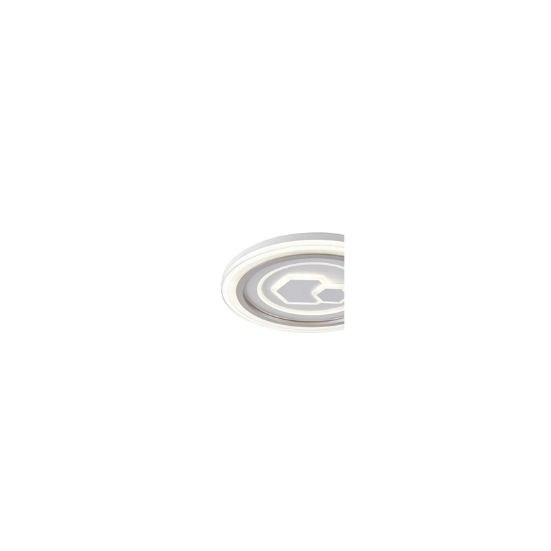 Arte Illumina Πλαφονιέρα LED 60W 5100Lm Φ50 3CCT 3000-4000-6500K 490x50mm Λευκό MOTIVO (144-51035)