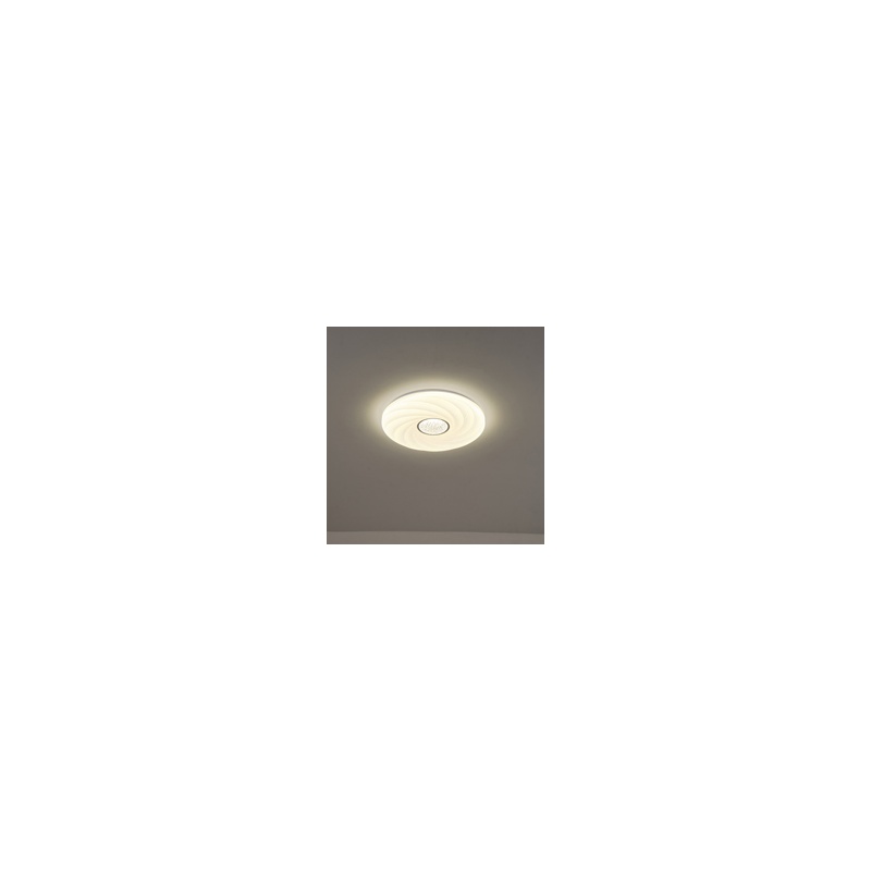 Arte Illumina Πλαφονιέρα Πλαστική LED 60W 5580Lm 3CCT 3000-4000-6500K Φ480x75mm Λευκό TRIANO (144-51039)