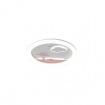 Arte Illumina Πλαφονιέρα LED 60W Φ50 6120Lm 3CCT 3000-4000-6500K 480x65mm Λευκό Ροζ ALEGRE (144-51041)