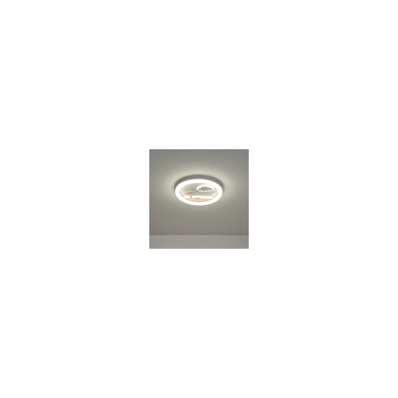 Arte Illumina Πλαφονιέρα LED 60W Φ50 6120Lm 3CCT 3000-4000-6500K 480x65mm Λευκό Ροζ ALEGRE (144-51041)