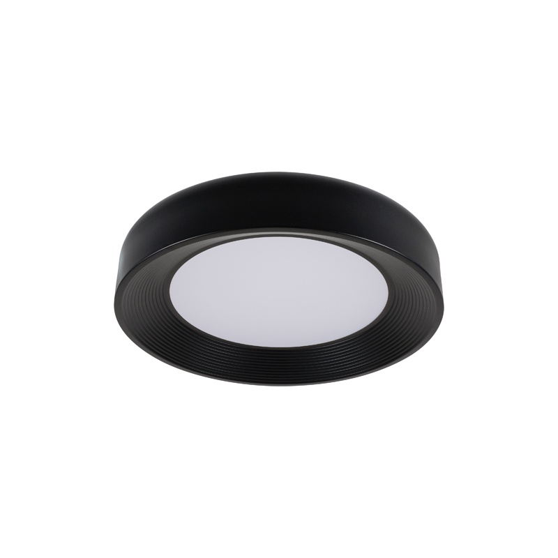 Arte Illumina Πλαφονιέρα Μεταλλική 3000K 2262Lm 500x500x100mm Μαύρη UPON (144-51044)