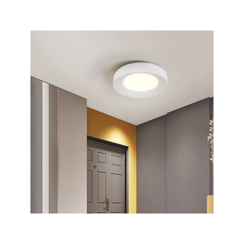 Arte Illumina Πλαφονιέρα Μεταλλική 3000K 2262Lm 500x500x100mm Λευκή UPON (144-51046)