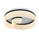 Arte Illumina Πλαφονιέρα Ακρυλική LED 18W 3000K 1000lm Διαφανής - Μαύρη Φ50 AURORA (144-51060)
