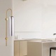 Arte Illumina Απλίκα Τοίχου 1x E27 Max 10W 10x70 Smoky - Χρυσό CALLIOPE (144-56000)