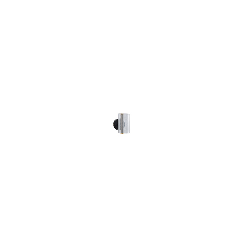 Arte Illumina Απλίκα Μαύρη Ακρυλική Χιόνι 8W 720lm 3000K 420x380mm SPARKY (144-58010)