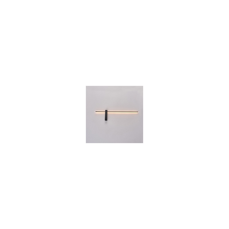 Arte Illumina Απλίκα TOIXOY LED 10W 3000K 1000lm 800x200x40mm Μέταλλο Μαύρο CLIO (144-58021)