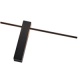 Arte Illumina Απλίκα TOIXOY LED12W 12W 3000K 1000lm 1000x200x40mm Μέταλλο Μαύρο CLIO (144-58022)