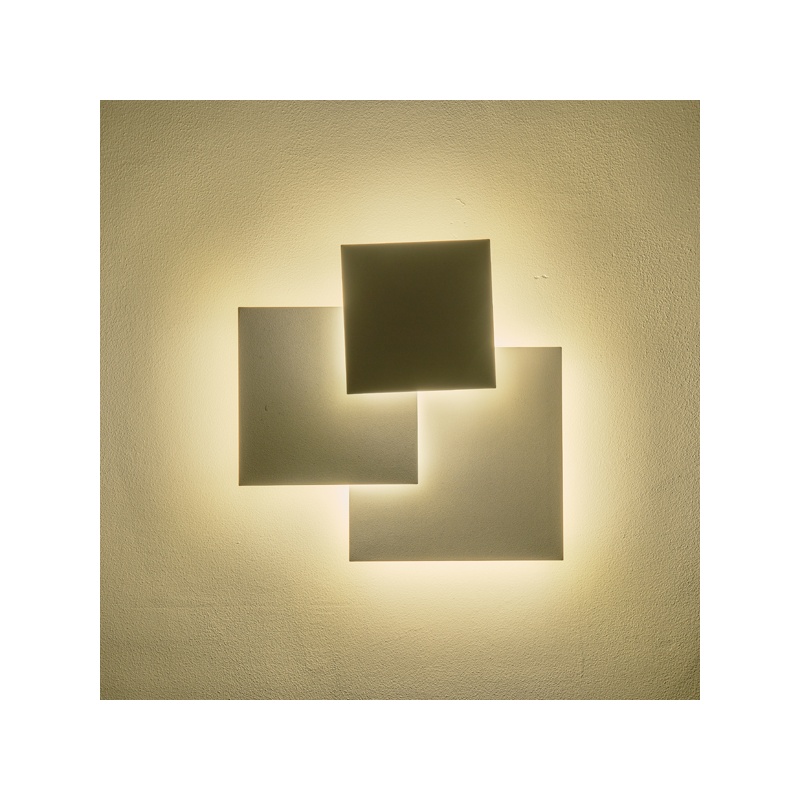 Arte Illumina Φωτιστικό Tοίχου LED 16W 3000K 450x440mm Άσπρο THALIA (144-58024)