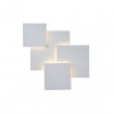 Arte Illumina Φωτιστικό Tοίχου Μεταλλικό LED 30W 2600Lm 3000Κ 550x550mm Άσπρο THALIA (144-58025)