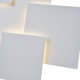 Arte Illumina Φωτιστικό Tοίχου Μεταλλικό LED 30W 2600Lm 3000Κ 550x550mm Άσπρο THALIA (144-58025)