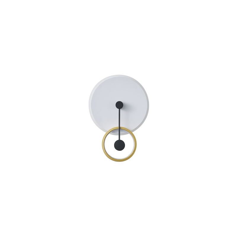 Arte Illumina Φωτιστικό Tοίχου Μέταλλο LED 15W 3000K 1000lm 280x400x70mm Χρυσό EUTERPE (144-58026)
