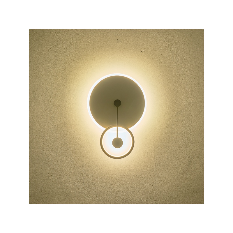 Arte Illumina Φωτιστικό Tοίχου Μέταλλο LED 15W 3000K 1000lm 280x400x70mm Χρυσό EUTERPE (144-58026)
