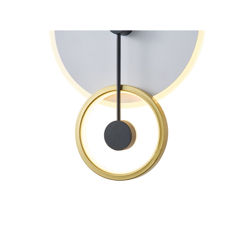 Arte Illumina Φωτιστικό Tοίχου Μέταλλο LED 15W 3000K 1000lm 280x400x70mm Χρυσό EUTERPE (144-58026)