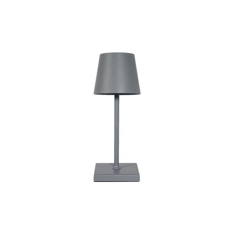 Arte Illumina Πορτατίφ Αφής Επαναφορτιζόμενο LED 3.5W Dimmable Γκρι CHROMA (144-70014)