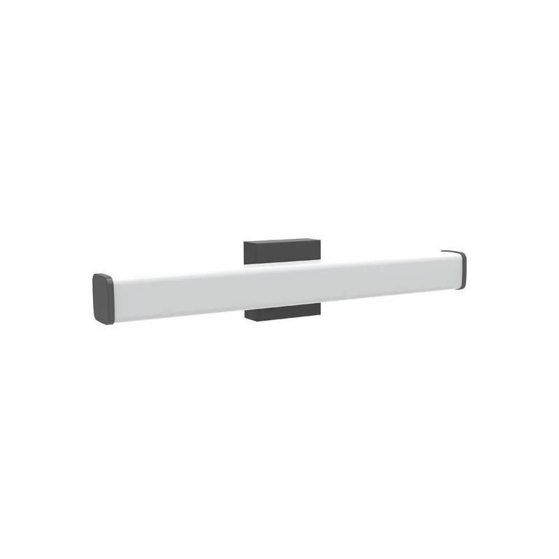 Arte Illumina Απλίκα Μπάνιου Τετράγωνη 15W 3CCT 600m IP44 Μαύρη PALM (144-80544)
