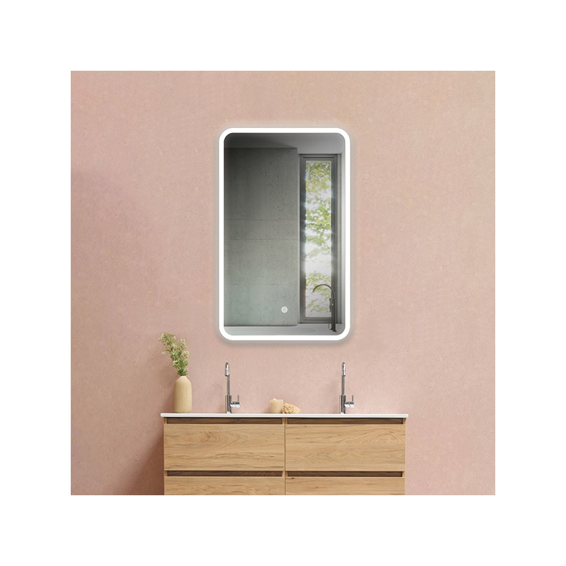 Arte Illumina Καθρέπτης Παραλληλόγραμμος Touch Led 18W 4000Κ 450x750x30 MIRO (144-88001)